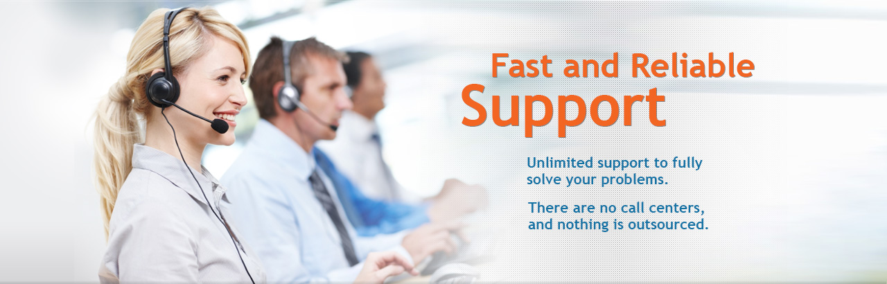 Unlimited technical support for courier software and delivery software.