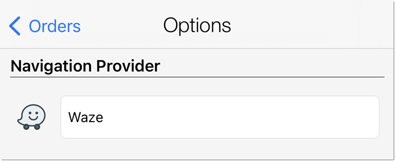 Waze navigation in courier software