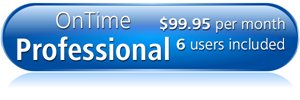 OnTime courier software Professional subscription plan