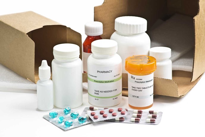 Couriers using delivery software in the healthcare industry