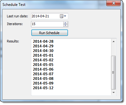 Delivery software test