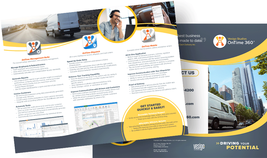 OnTime Courier Software Brochure