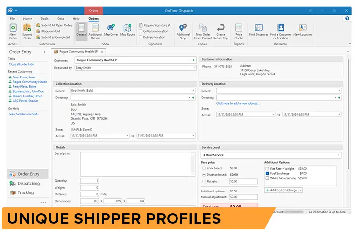 OnTime Dispatch software